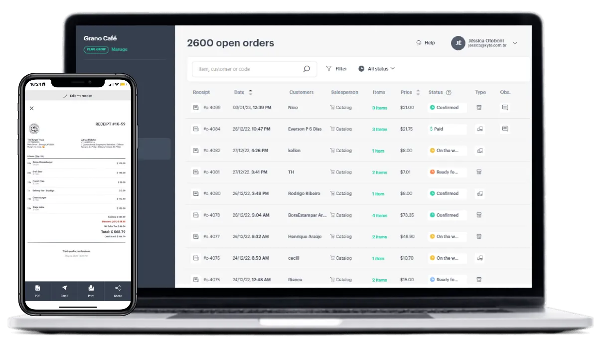 Receipt maker app easy to use and quick setup